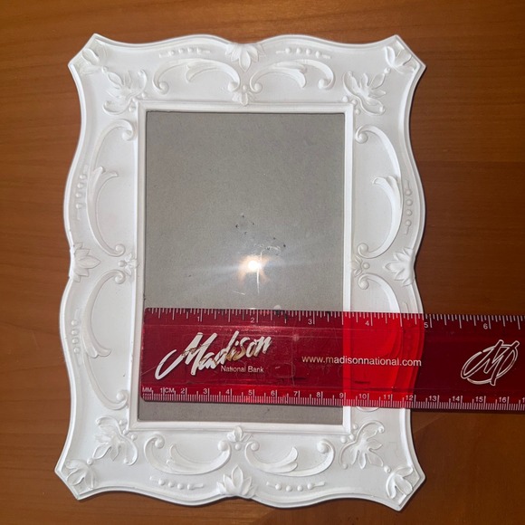 Azure Home Picture Frame‎ Ornate White Photo Display Tabletop Decor 4x6 - Picture 3 of 4